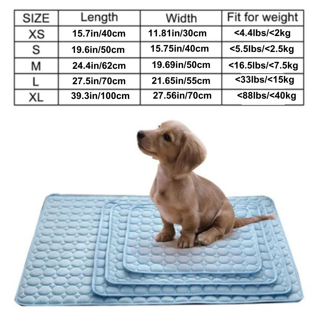 Breathable Cooling Dog Mat for Summer - Washable Pet Bed with Blanket and Sofa for Small, Medium, and Large Dogs - Ideal for Cars and Home