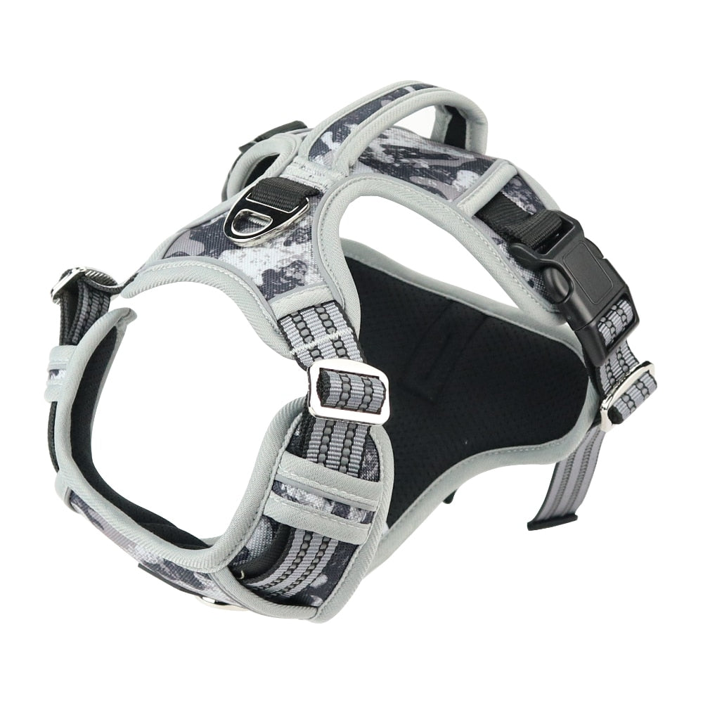 Reflective Adjustable Dog Vest with Handle for Big and Medium Dogs - 1000D Oxford Cloth Harness