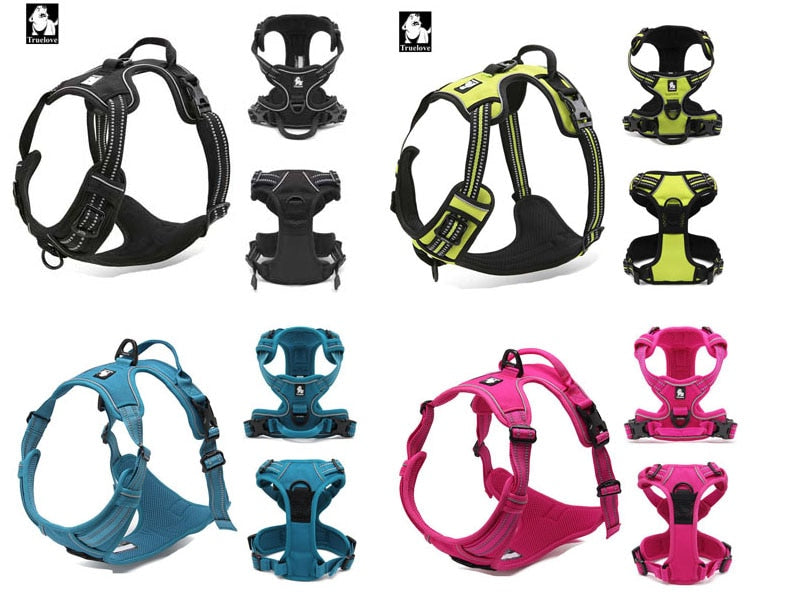 Reflective Truelove Dog Harness - Durable and Safe for Running, Walking, and Travel - Available in Small and Large Sizes