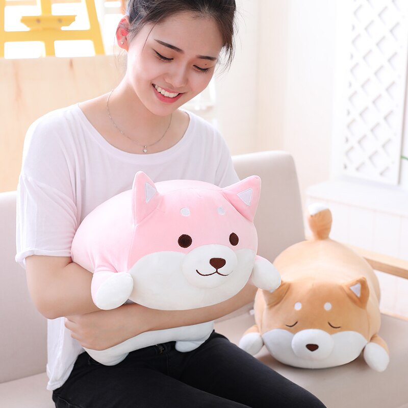 Corgi Dog Plush Pillow - Adorable Shiba Inu Stuffed Animal Toy for Sleeping and Cuddling - Perfect Gift - 13.77in Size