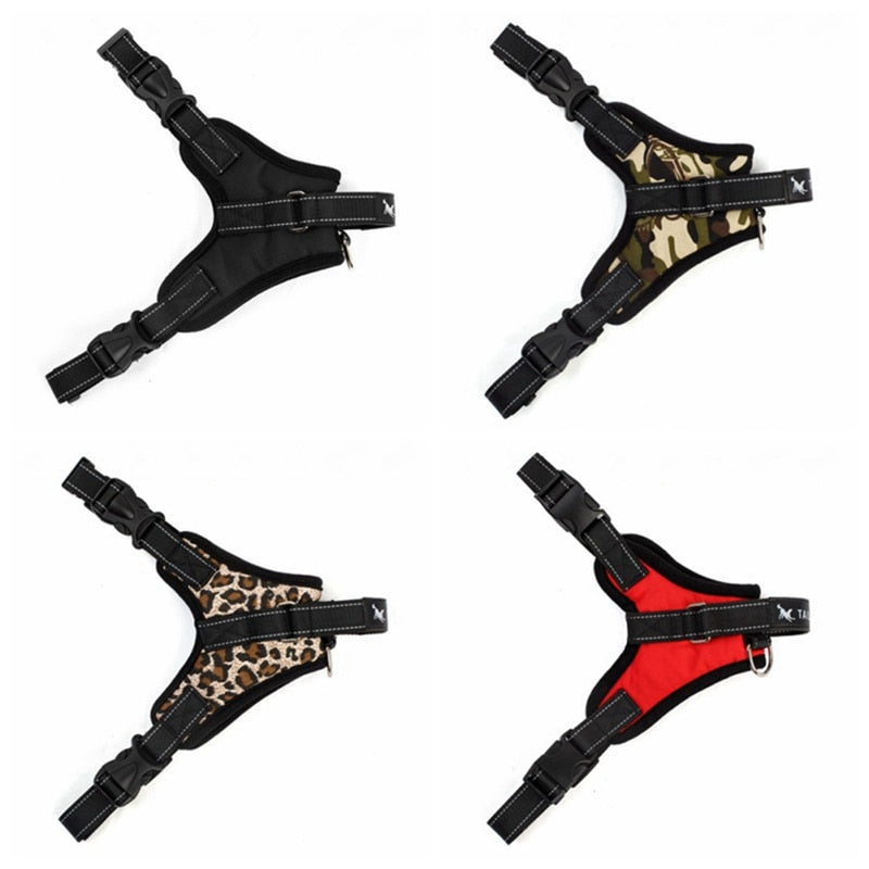 Dog Soft Adjustable Harness Pet Large Dog Walk Out Harness Vest Collar Hand Strap for Small Medium Large Dogs
