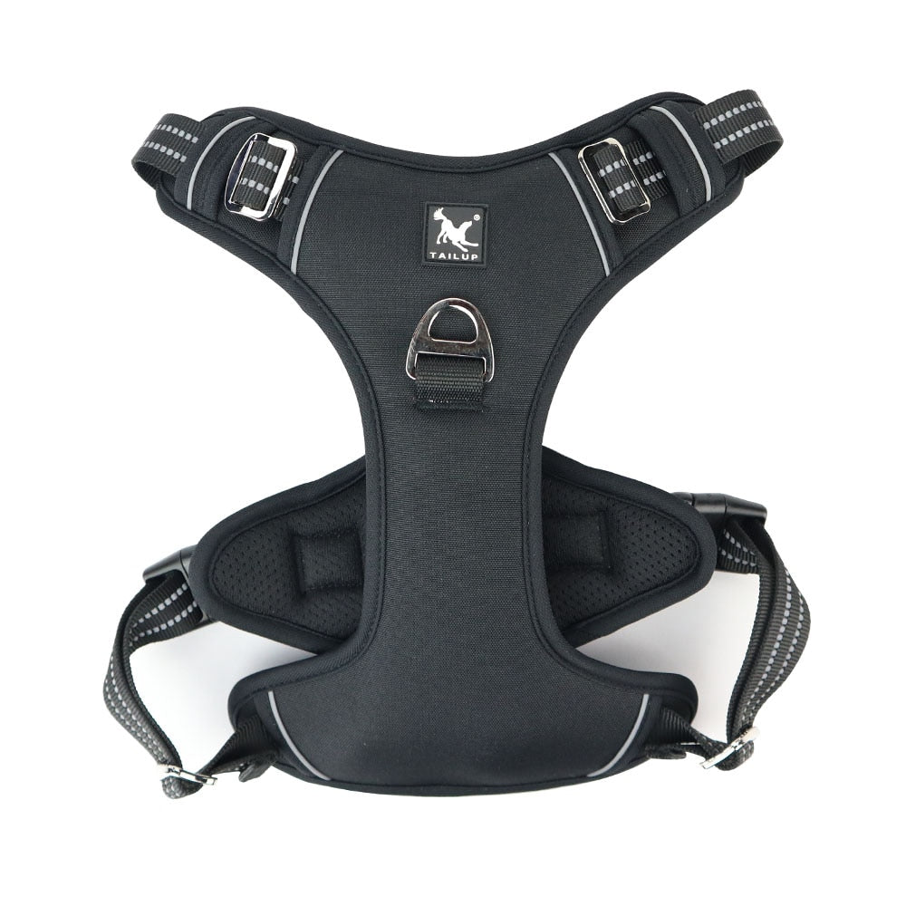 Reflective Adjustable Dog Vest with Handle for Big and Medium Dogs - 1000D Oxford Cloth Harness
