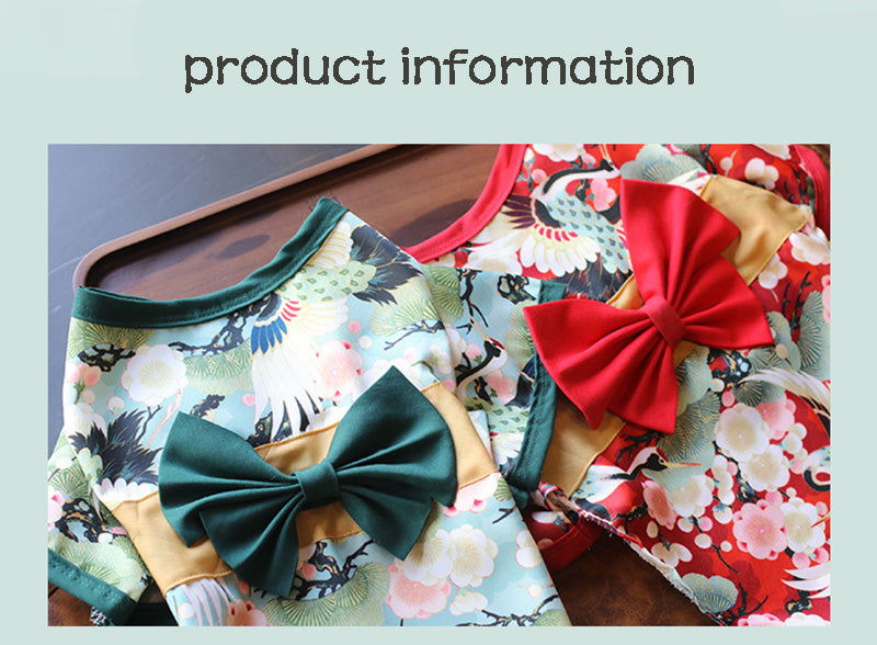 Summer Kimono Pet Clothes - Japanese Style Dog Outfits