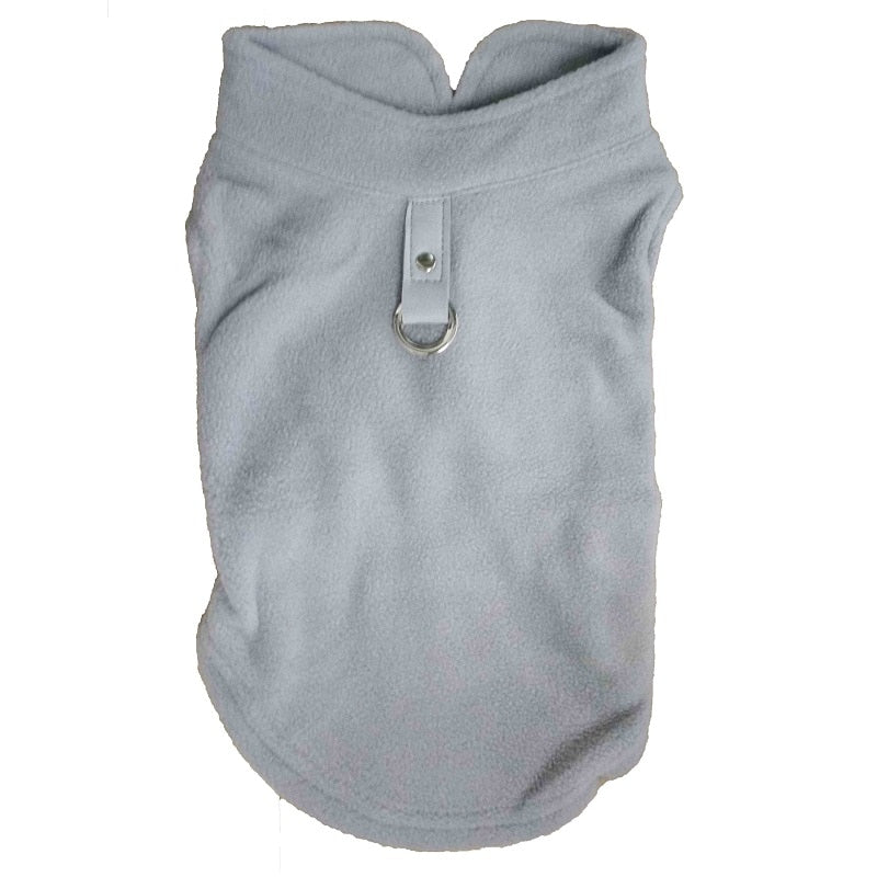 Cozy Winter Fleece Dog Jacket - Pet Clothes for Small Breeds