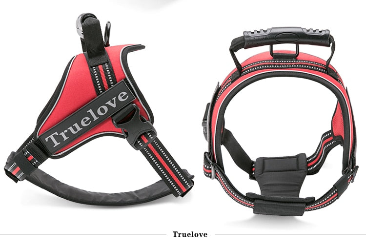 Truelove No-Pull Dog Harness with Reflective Stitching - Suitable for Outdoor Adventures and Large Breeds - TLH5753