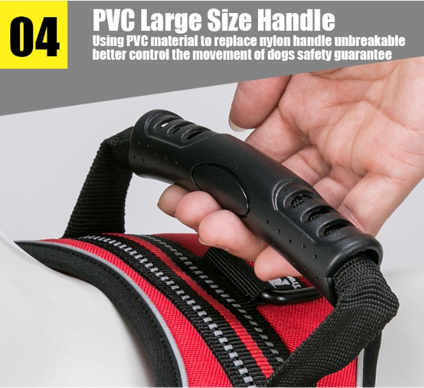 Truelove No-Pull Dog Harness with Reflective Stitching - Suitable for Outdoor Adventures and Large Breeds - TLH5753