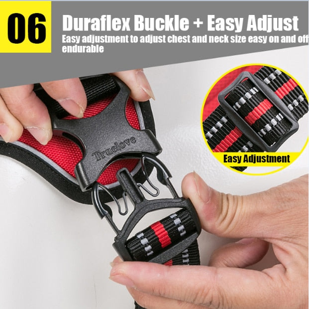 Truelove No-Pull Dog Harness with Reflective Stitching - Suitable for Outdoor Adventures and Large Breeds - TLH5753