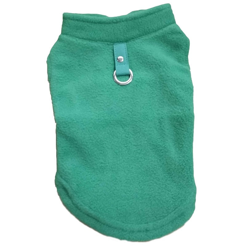 Cozy Winter Fleece Dog Jacket - Pet Clothes for Small Breeds