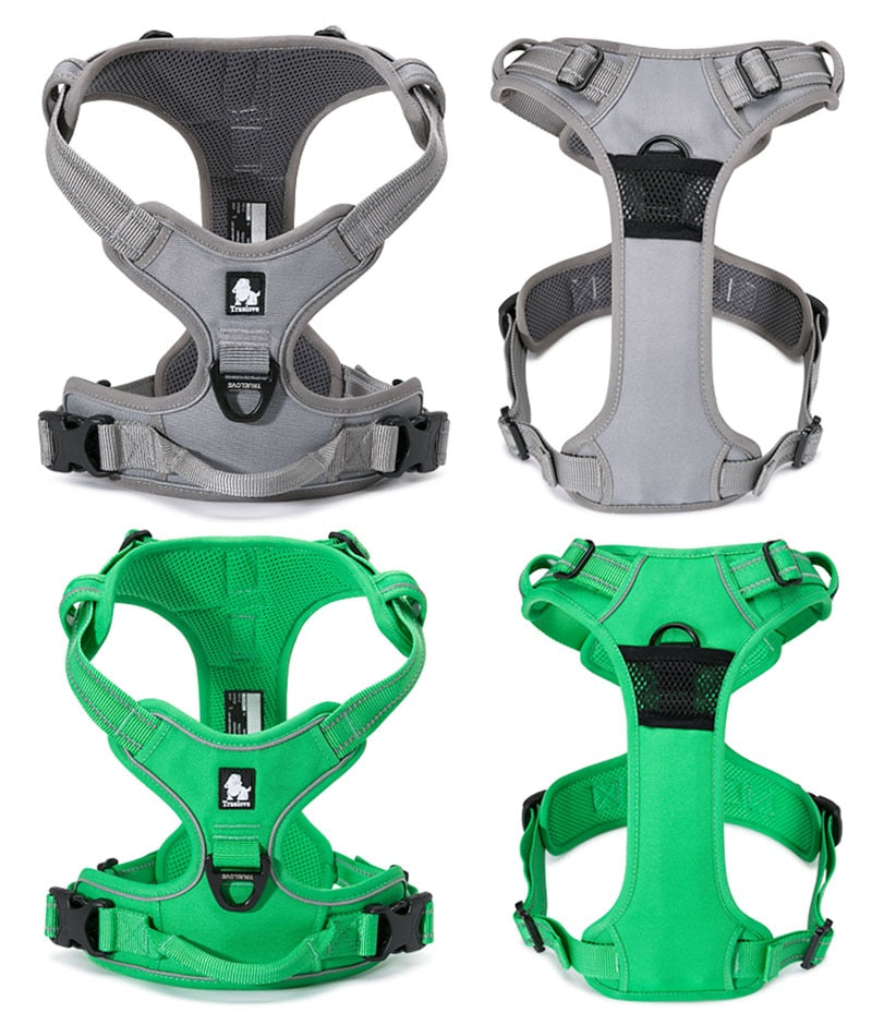 Reflective Truelove Dog Harness - Durable and Safe for Running, Walking, and Travel - Available in Small and Large Sizes