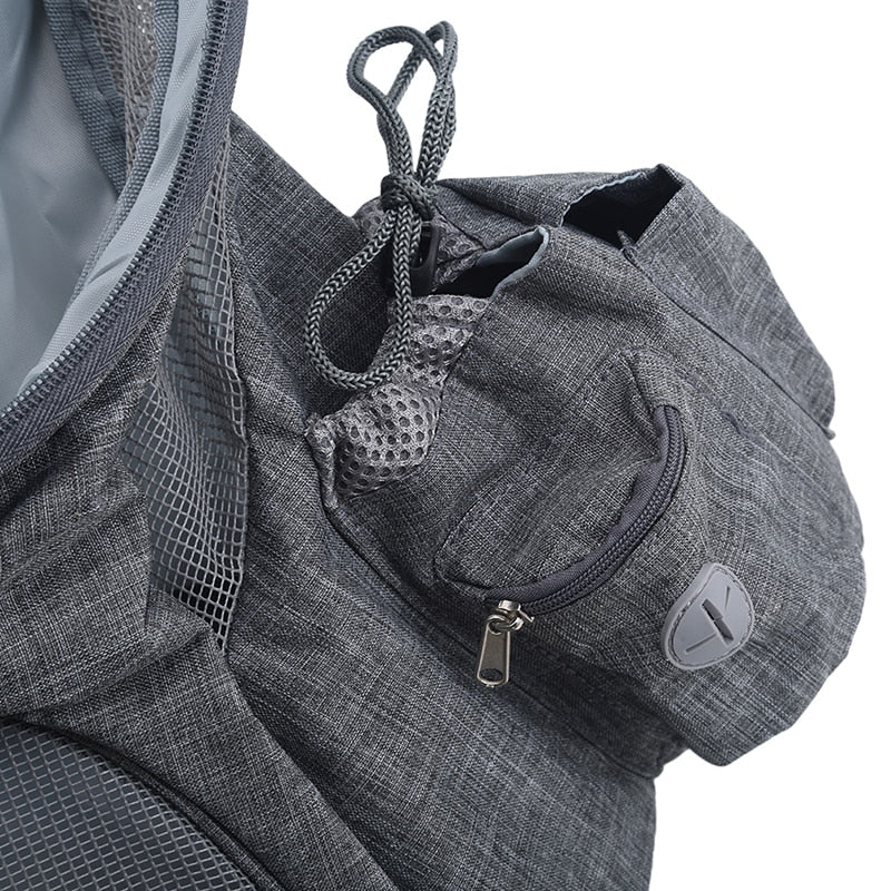 Foldable Puppy Carrier Backpack for Outdoor Travel - Portable and Breathable Dog Backpack with Zipper Mesh - Pet Out Bag and Backpack