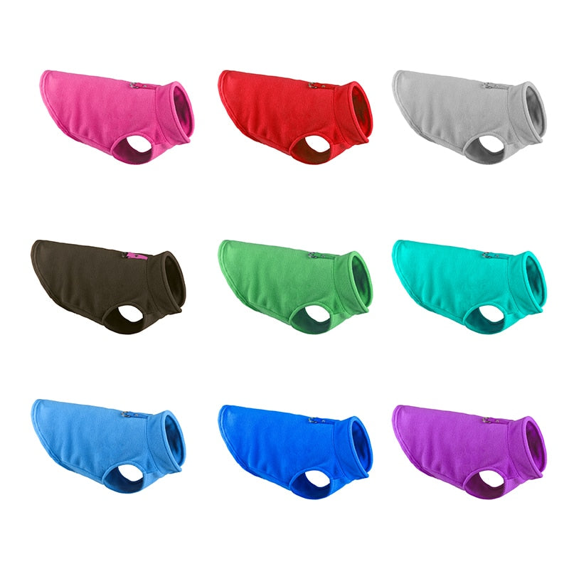Cozy Winter Fleece Dog Jacket - Pet Clothes for Small Breeds