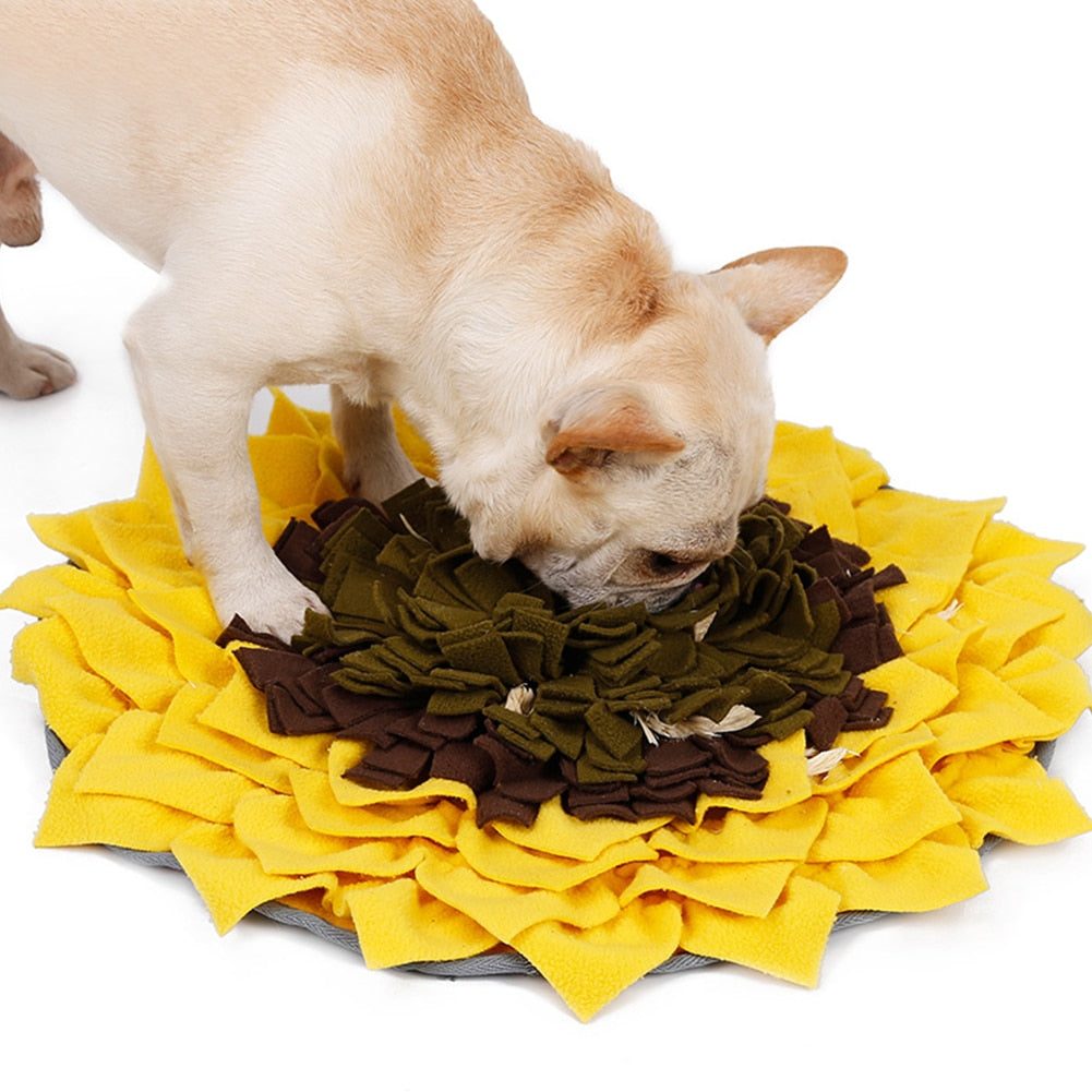 Pet Snuffle Mat - Detachable Fleece Pads for Sniffing and Training - Interactive Nosework Puzzle Toy to Relieve Stress and Keep Dogs Entertained