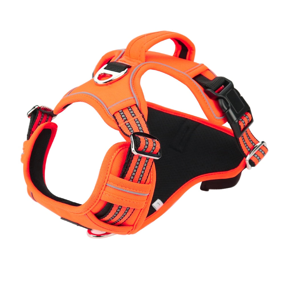 Reflective Adjustable Dog Vest with Handle for Big and Medium Dogs - 1000D Oxford Cloth Harness