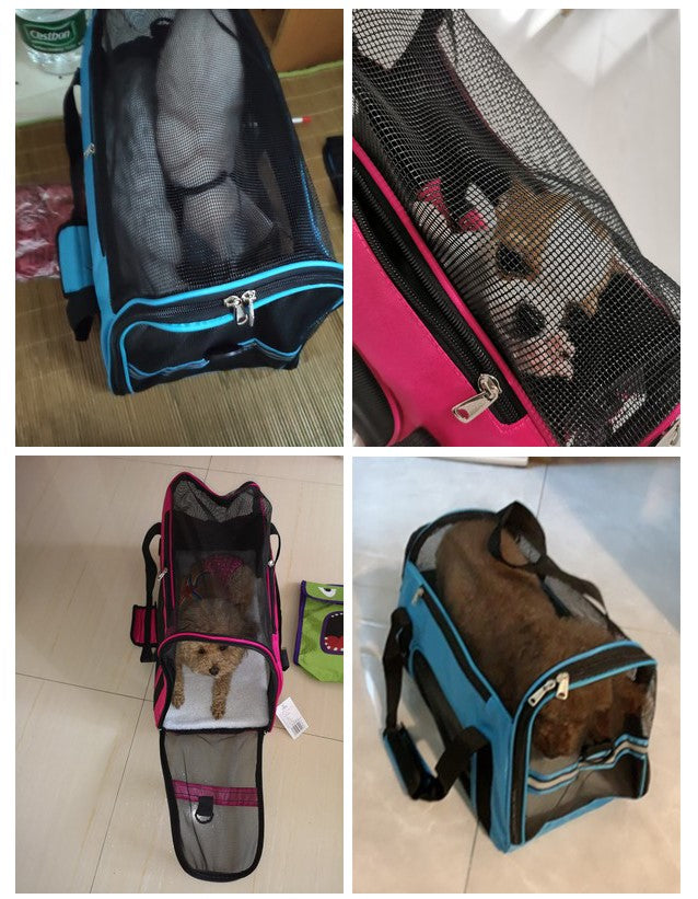 Breathable Portable Dog Carrier Bag for Small Dogs - Travel with Your Pet in Style!