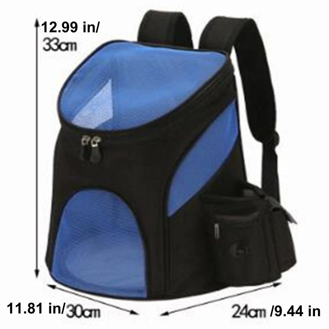 Foldable Puppy Carrier Backpack for Outdoor Travel - Portable and Breathable Dog Backpack with Zipper Mesh - Pet Out Bag and Backpack