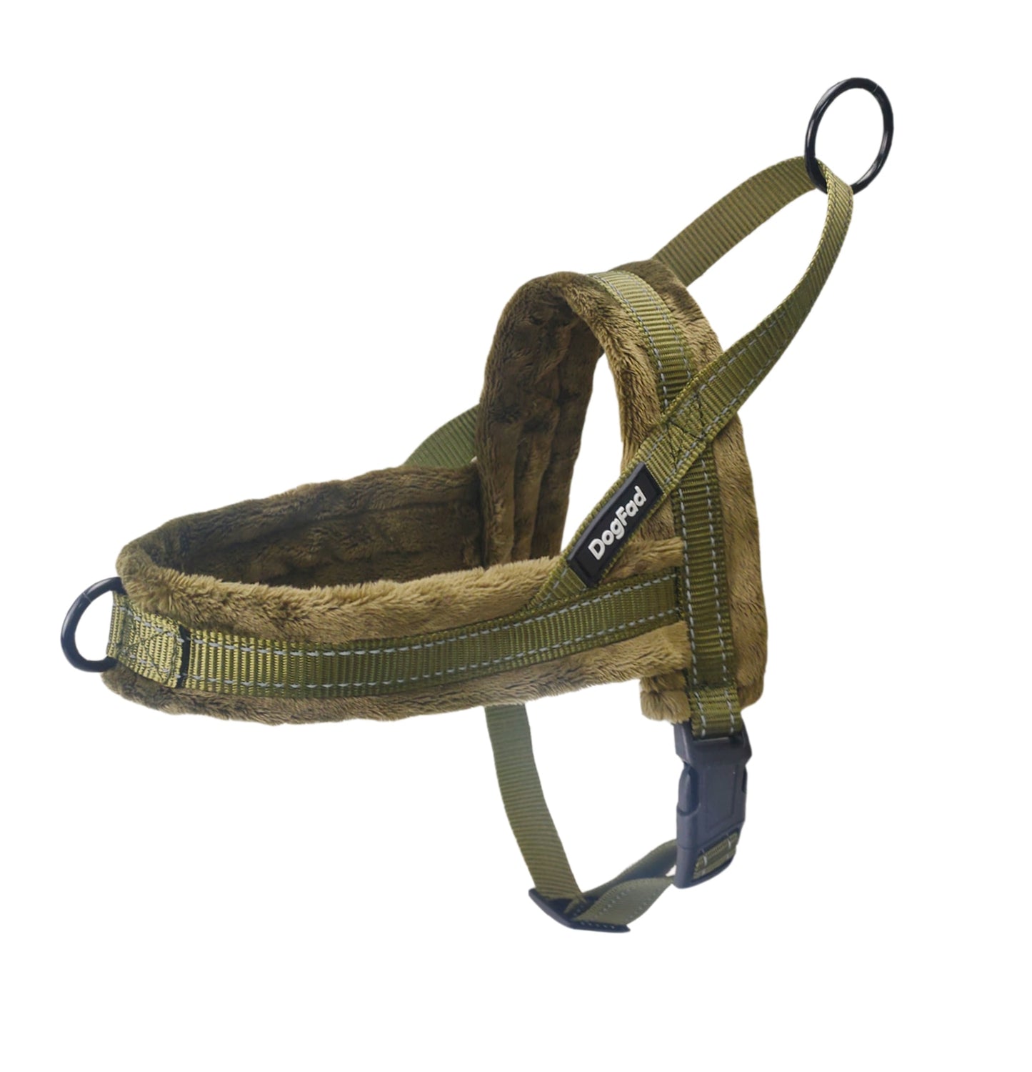 Reflective No-Pull Dog Harness with Flannel Padding - Adjustable Vest for Small, Medium, and Large Dogs - Ideal for Walking and Training