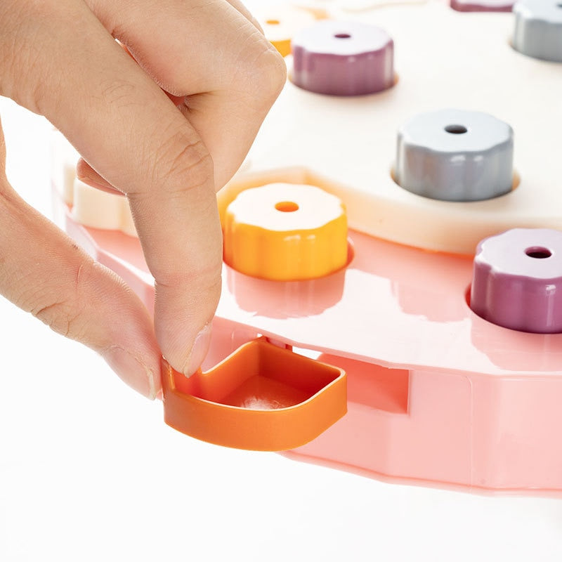 IQ Puzzle Dog Toys - Slow Feeder Interactive Food Dispenser and Non-Slip Bowl for Dogs - Enhance Training and Slow Eating Habits