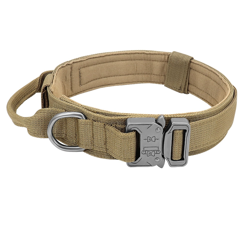 Durable Military Tactical Dog Collar Bungee Leash Set Pet Nylon Walking Training Collar For Medium Large Dogs
