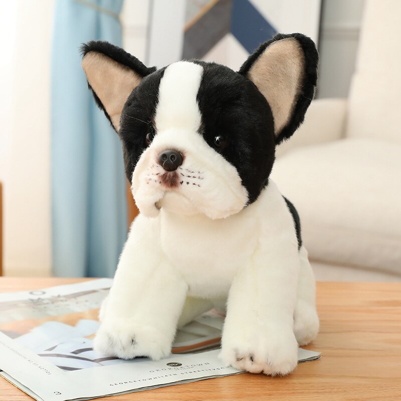 Simulation Dog Plush Toy Stuffed Animals High Quality Realistic French Bulldog, German Shepherd, Pug, & More