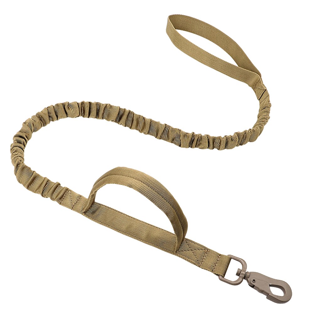 Durable Military Tactical Dog Collar Bungee Leash Set Pet Nylon Walking Training Collar For Medium Large Dogs