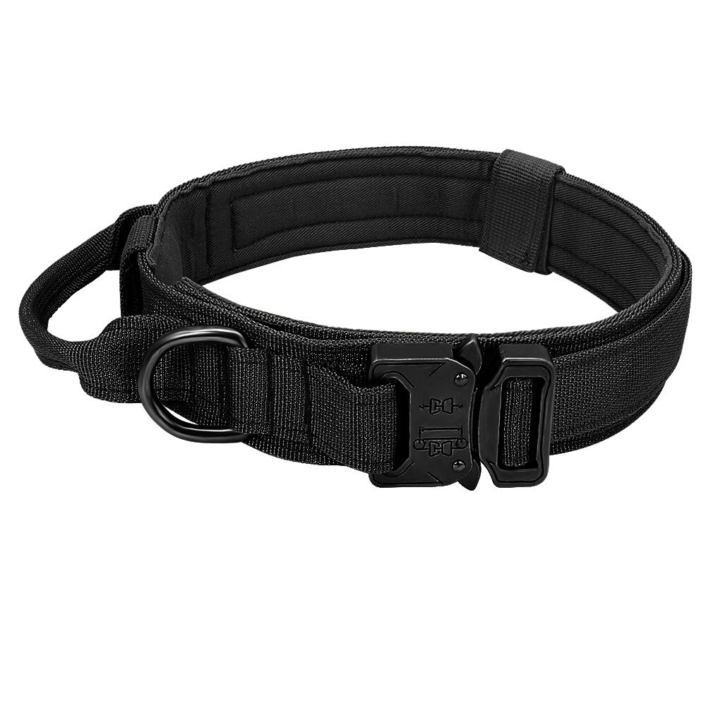 Durable Military Tactical Dog Collar Bungee Leash Set Pet Nylon Walking Training Collar For Medium Large Dogs