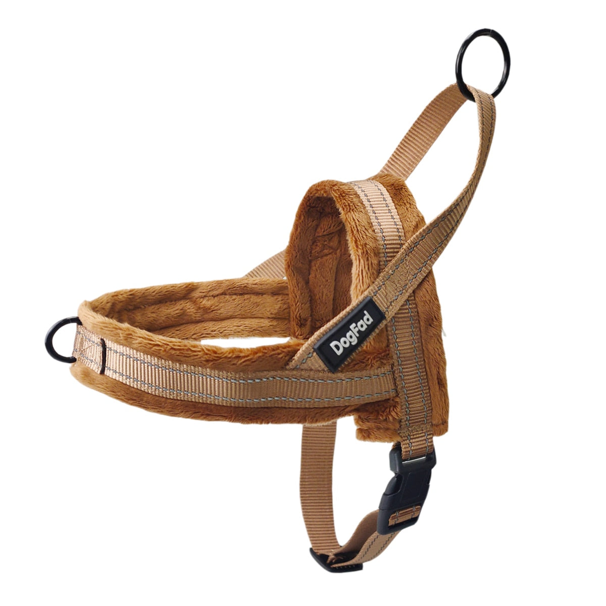 Reflective No-Pull Dog Harness with Flannel Padding - Adjustable Vest for Small, Medium, and Large Dogs - Ideal for Walking and Training