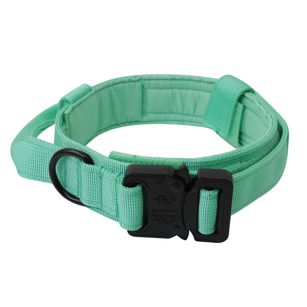 Durable Military Tactical Dog Collar Bungee Leash Set Pet Nylon Walking Training Collar For Medium Large Dogs