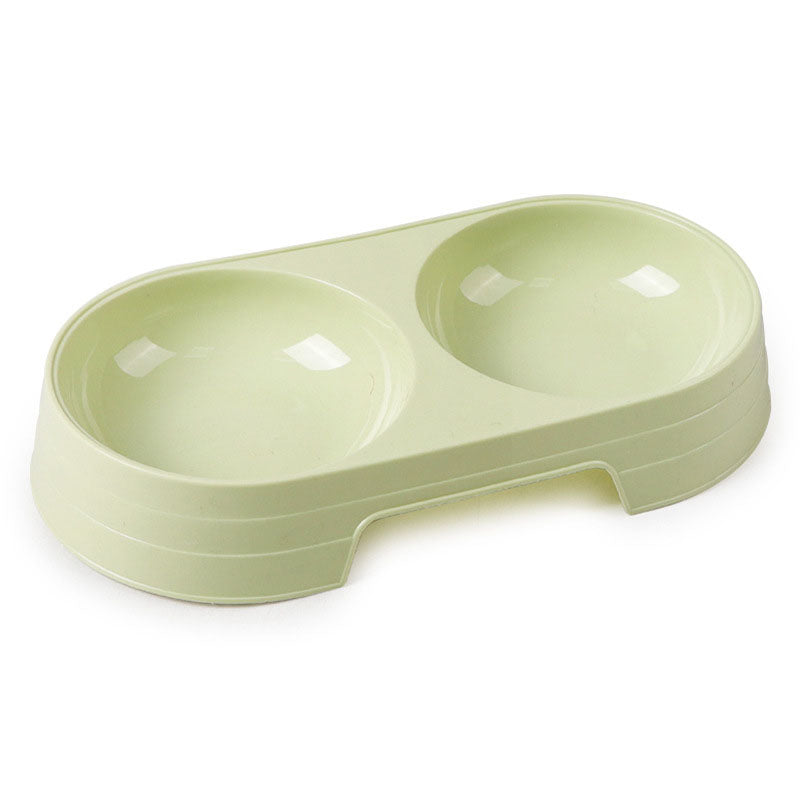 Puppy Double Pet Bowls - Dog Food Dish Feeder and Water Pet Drinking Dish Stainless Steel
