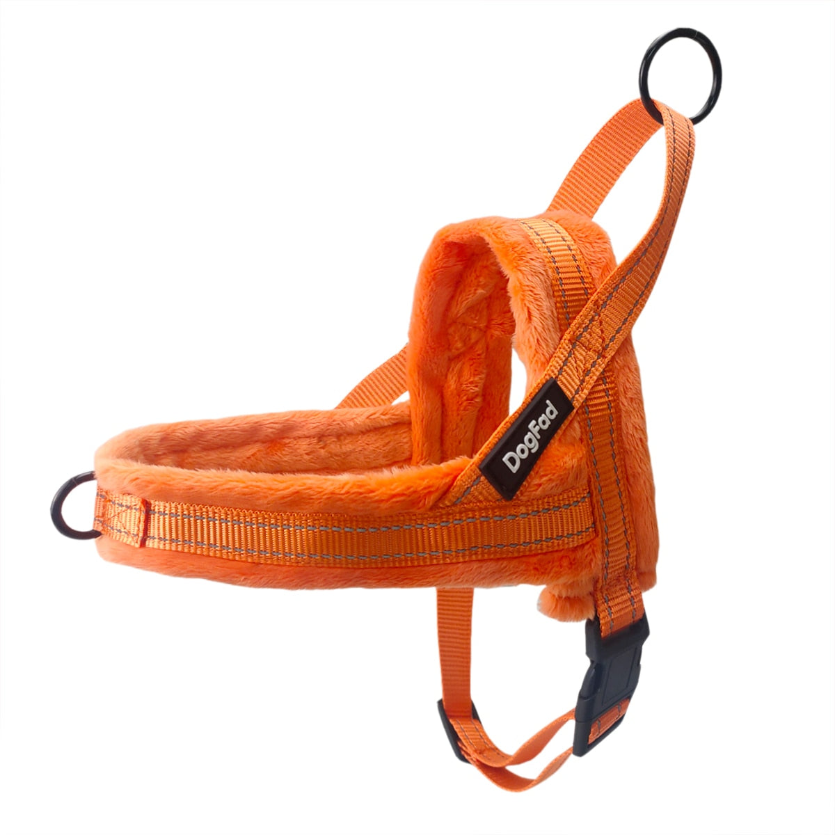 Reflective No-Pull Dog Harness with Flannel Padding - Adjustable Vest for Small, Medium, and Large Dogs - Ideal for Walking and Training