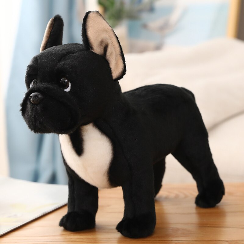 Simulation Dog Plush Toy Stuffed Animals High Quality Realistic French Bulldog, German Shepherd, Pug, & More