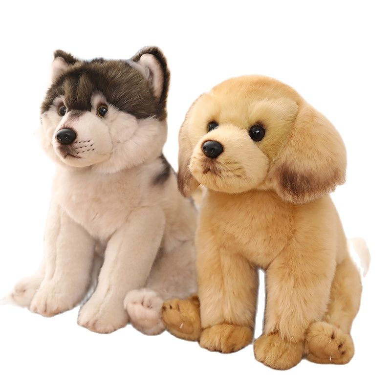 Simulation Dog Plush Toy Stuffed Animals High Quality Realistic French Bulldog, German Shepherd, Pug, & More