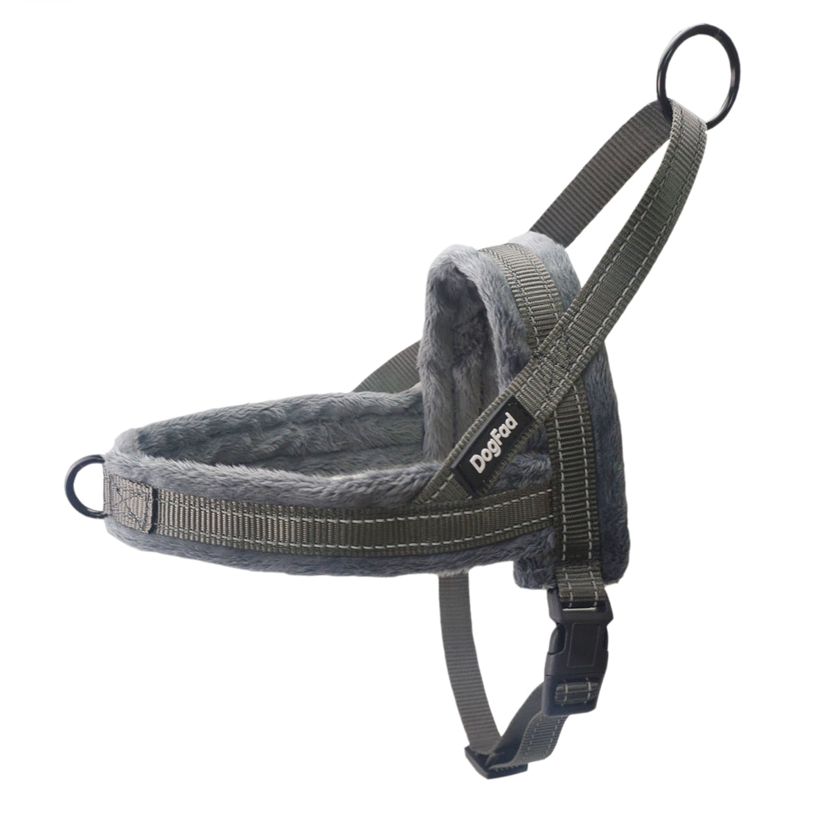 Reflective No-Pull Dog Harness with Flannel Padding - Adjustable Vest for Small, Medium, and Large Dogs - Ideal for Walking and Training