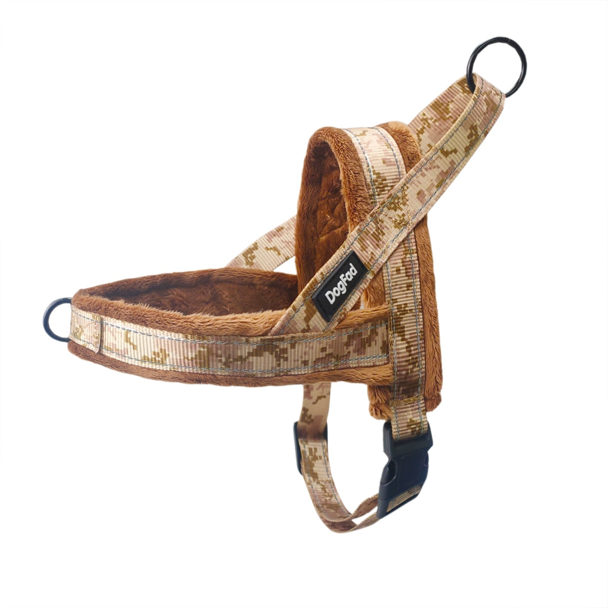 Reflective No-Pull Dog Harness with Flannel Padding - Adjustable Vest for Small, Medium, and Large Dogs - Ideal for Walking and Training