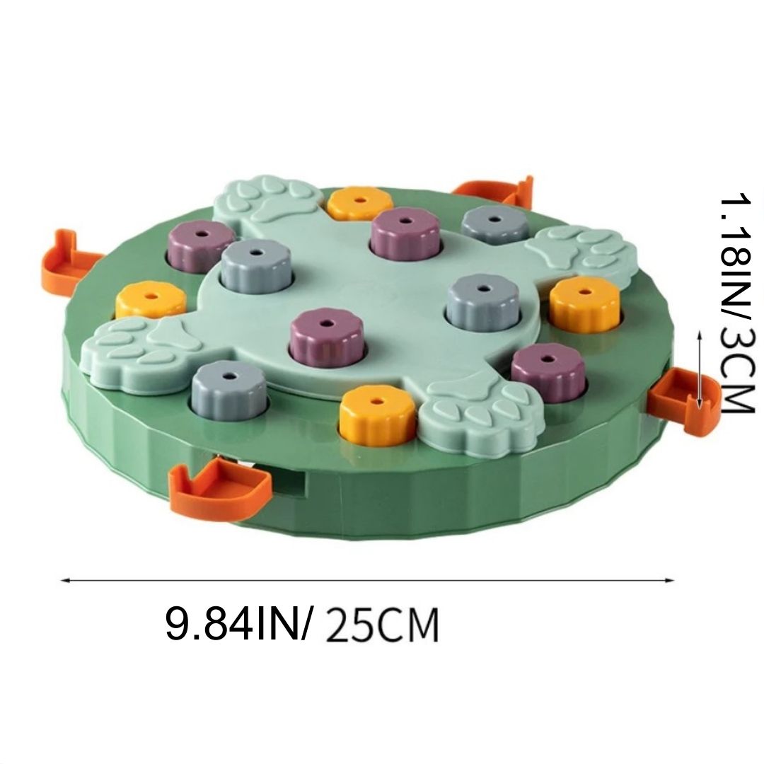 IQ Puzzle Dog Toys - Slow Feeder Interactive Food Dispenser and Non-Slip Bowl for Dogs - Enhance Training and Slow Eating Habits