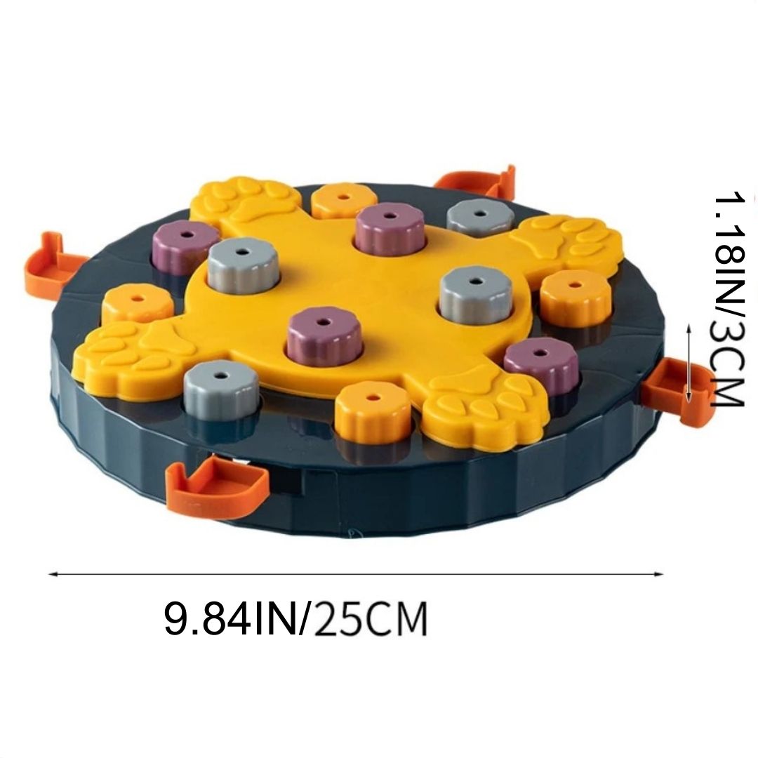 IQ Puzzle Dog Toys - Slow Feeder Interactive Food Dispenser and Non-Slip Bowl for Dogs - Enhance Training and Slow Eating Habits