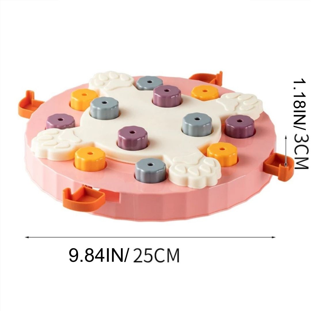 IQ Puzzle Dog Toys - Slow Feeder Interactive Food Dispenser and Non-Slip Bowl for Dogs - Enhance Training and Slow Eating Habits