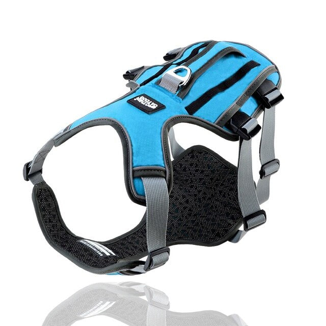 Adjustable Reflective Dog Harness for Medium and Large Breeds - Durable Outdoor Pet Supplies and Accessories