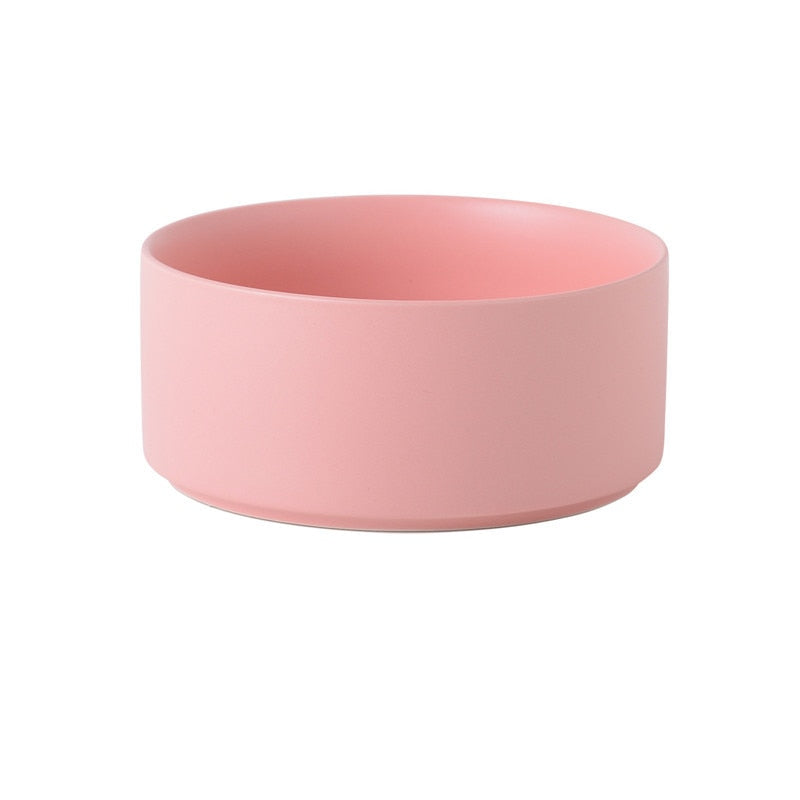 Double Ceramic Pet Bowl - Dog Feeding and Water Bowl - Ideal for Puppy, Small Dogs Feeder Product Supplies