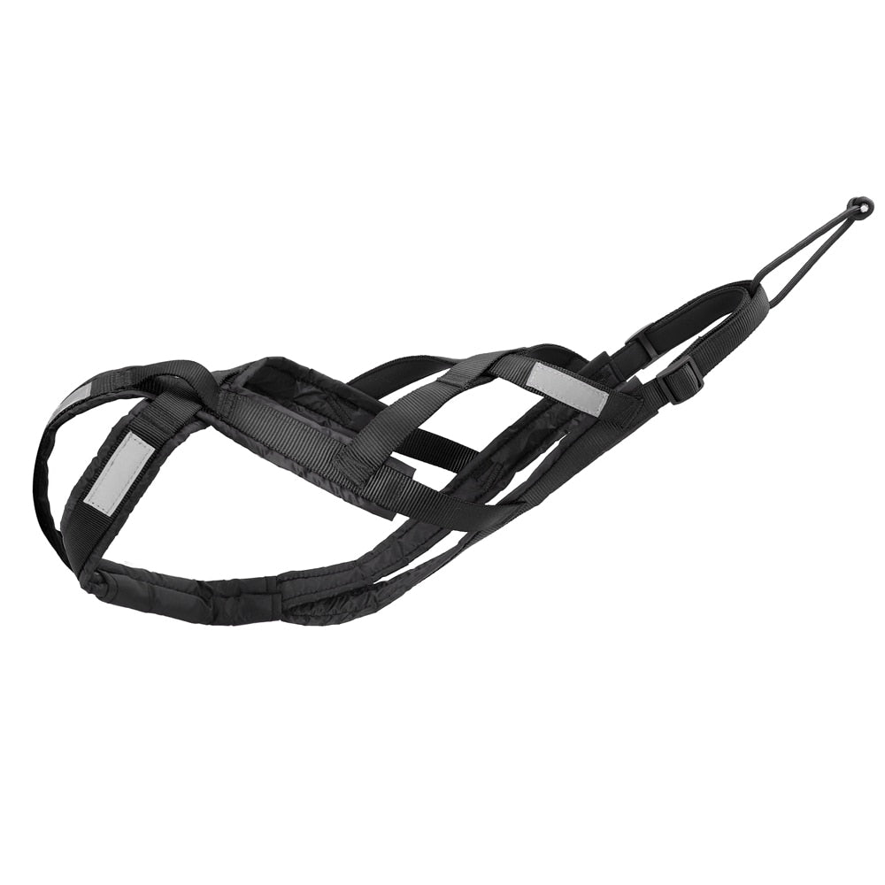 Reflective Waterproof Dog Sled Harness for Medium and Large Dogs - Ideal for Skijoring and Scootering