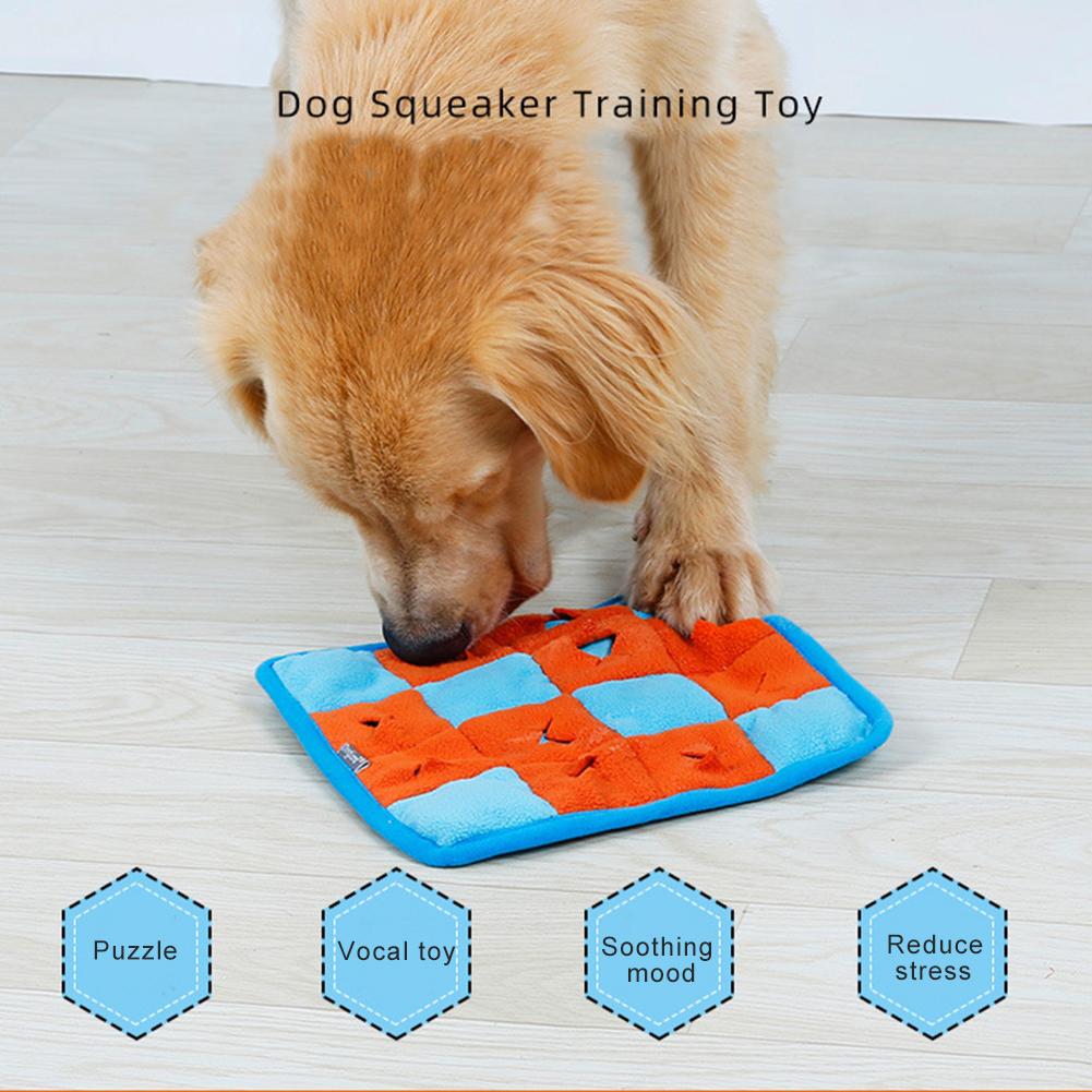 Pet Snuffle Mat - Detachable Fleece Pads for Sniffing and Training - Interactive Nosework Puzzle Toy to Relieve Stress and Keep Dogs Entertained
