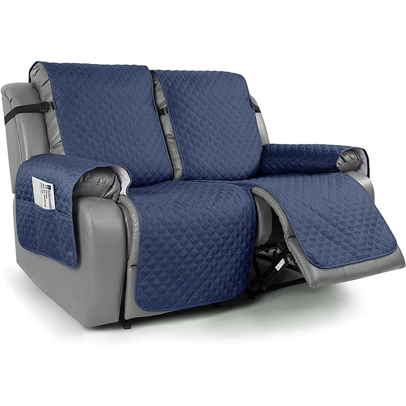 Reversible Recliner Sofa Cover for 1/2/3 Seaters - Pet-Friendly Furniture Protector for Living Room Armchair