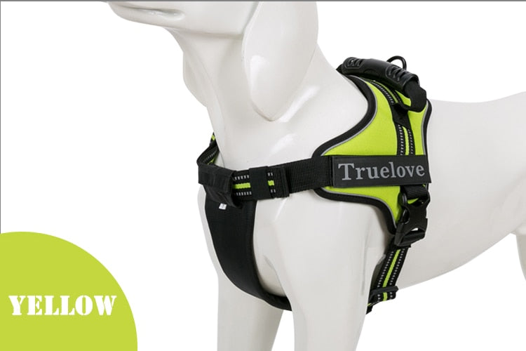 Truelove No-Pull Dog Harness with Reflective Stitching - Suitable for Outdoor Adventures and Large Breeds - TLH5753