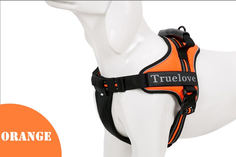 Truelove No-Pull Dog Harness with Reflective Stitching - Suitable for Outdoor Adventures and Large Breeds - TLH5753
