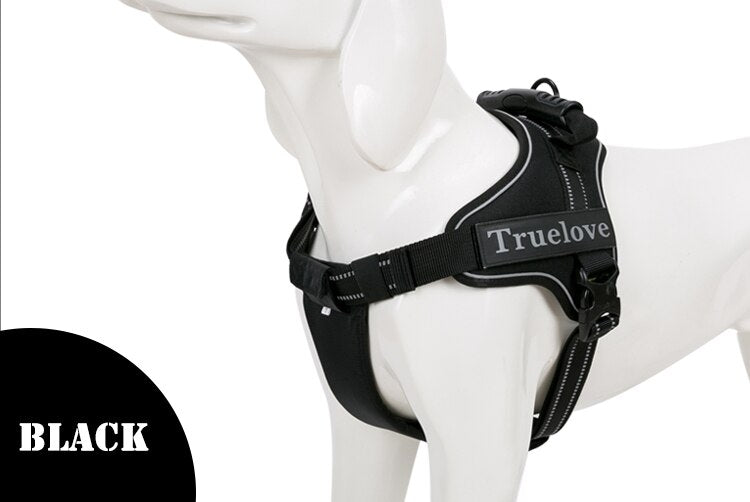Truelove No-Pull Dog Harness with Reflective Stitching - Suitable for Outdoor Adventures and Large Breeds - TLH5753