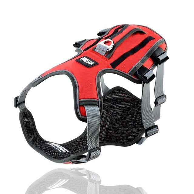 Adjustable Reflective Dog Harness for Medium and Large Breeds - Durable Outdoor Pet Supplies and Accessories