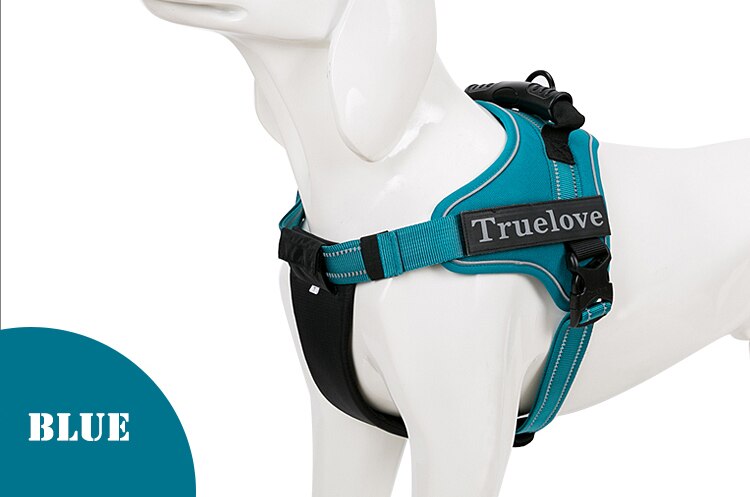 Truelove No-Pull Dog Harness with Reflective Stitching - Suitable for Outdoor Adventures and Large Breeds - TLH5753