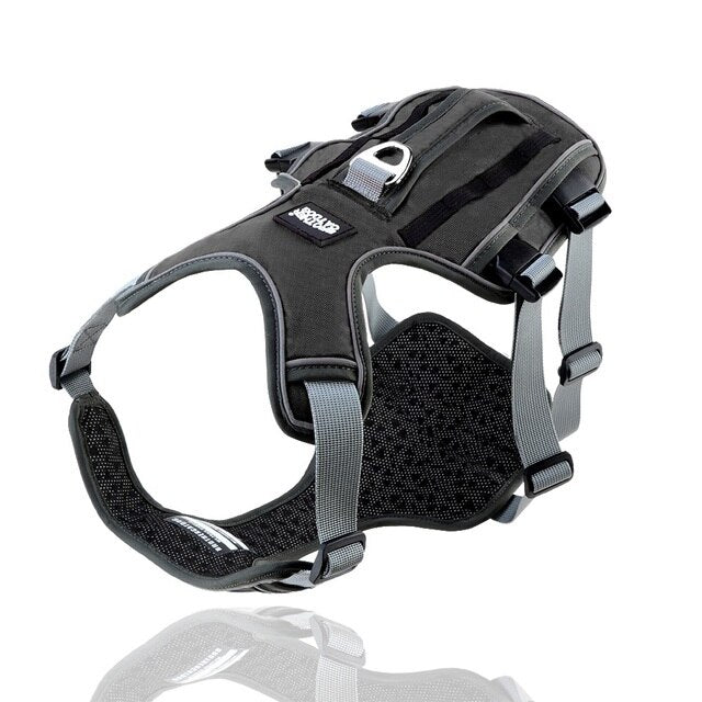 Adjustable Reflective Dog Harness for Medium and Large Breeds - Durable Outdoor Pet Supplies and Accessories