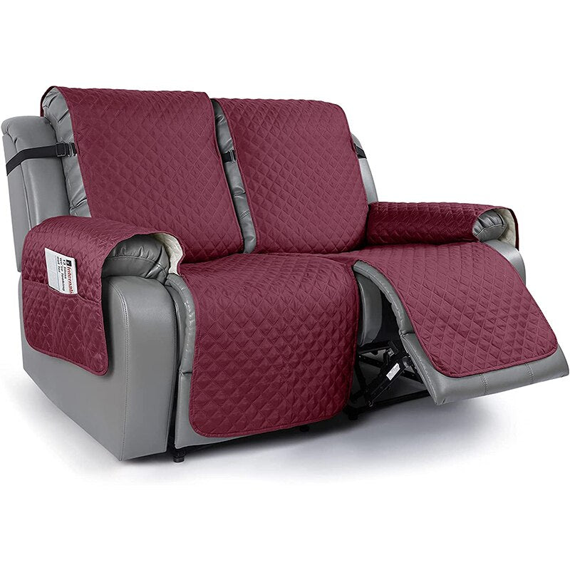 Reversible Recliner Sofa Cover for 1/2/3 Seaters - Pet-Friendly Furniture Protector for Living Room Armchair