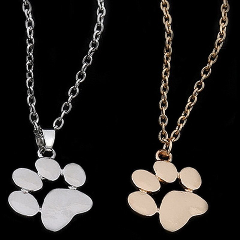 Paw Print Necklace for Women - Cute and Fashionable Pet Jewelry for Dog Lovers - Perfect for Parties, Daily Wear, and Gifts