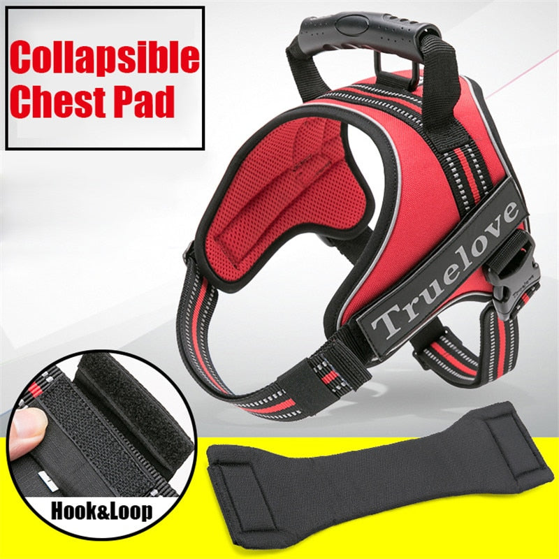 Truelove No-Pull Dog Harness with Reflective Stitching - Suitable for Outdoor Adventures and Large Breeds - TLH5753